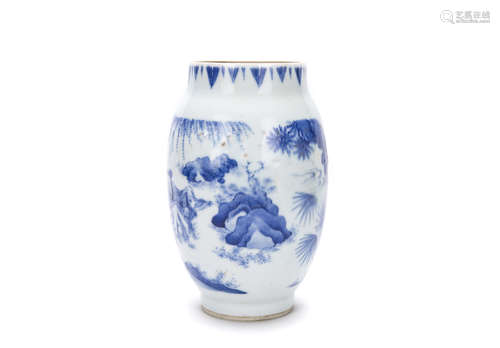 Chinese Blue and White Porcelain Vase