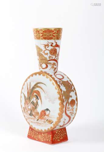 Japanese Kutani Porcelain Vase