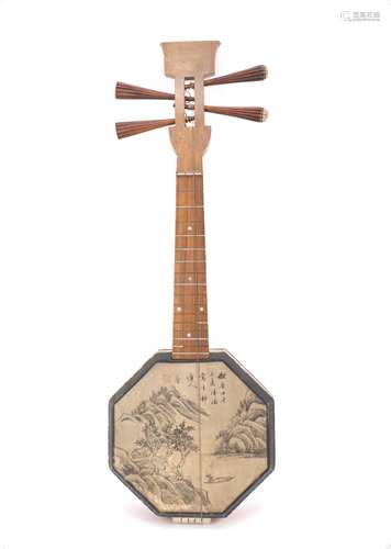 Chinese Musical Instrument with Painting