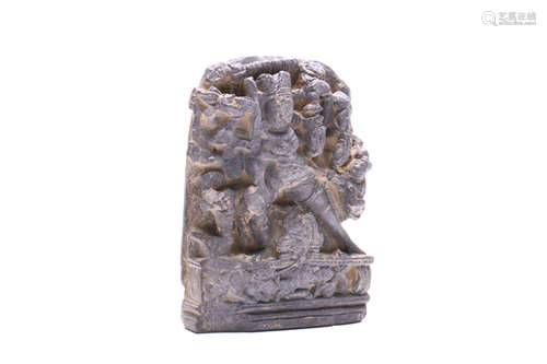 Early Indian Tibet Stone Carving of Buddha