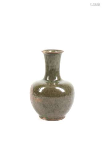 Chinese Monochrome Porcelain Vase - Green Glaze