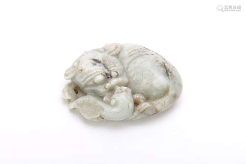 Chinese Carved Jade Plaque