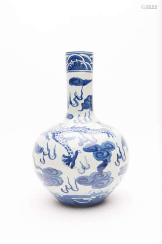 Chinese Blue And White Porcelain Vase