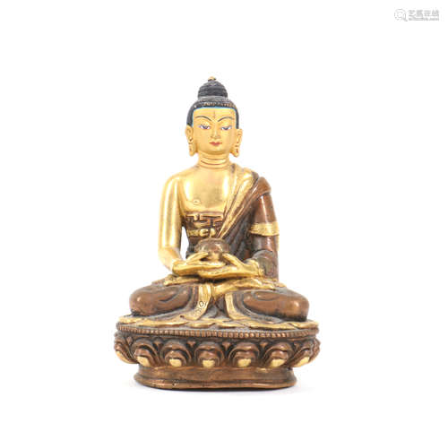 Tibetan Nepalese Bronze Buddha