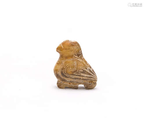 Chinese Jade Carved with Bird