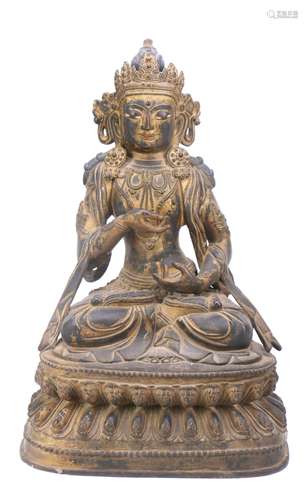 Chinese Bronze Figure of Buddha