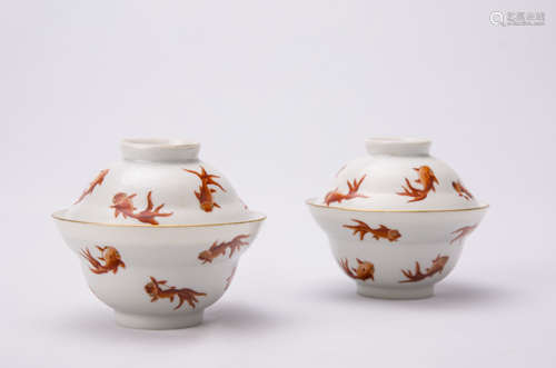 Pair of Chinese Porcelain Tea cups 