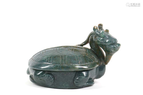 Chinese Agate Carving of Turtle