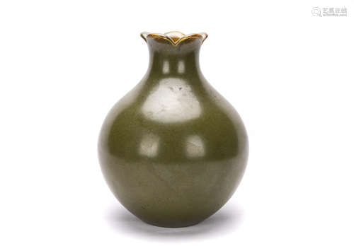 Chinese Brown Glazed Porcelain Vase