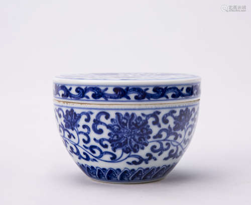 Chinese Blue and White Porcelain Box