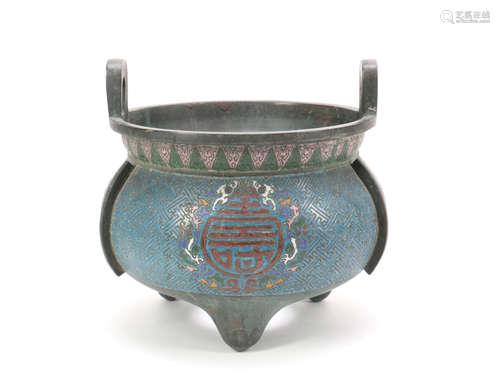 Chinese Cloisonne Censer