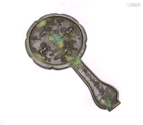 Chinese Bronze Hand Mirror