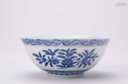 Chinese Blue and White Porcelain Bowl