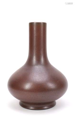 Chinese Brown Porcelain Vase