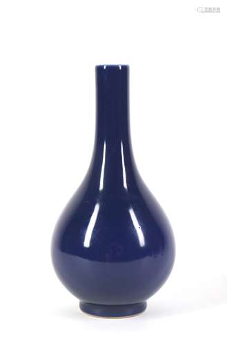 Chinese Blue Ground Glazed Porcelain Vase