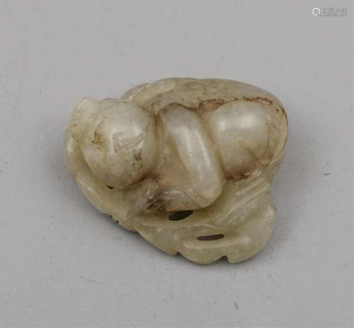 CHINESE QING DYNASTY HETIAN JADE CARVED BOY