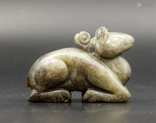 CHINESE SONG DYNASTY HETIAN JADE BEAST