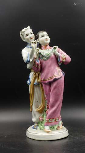 CHINESE CULTURE REVOLUTION PERIOD PORCELAIN FIGURE