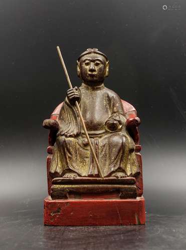 CHINESE HUANGYANG WOOD CARVED MONKEY KING