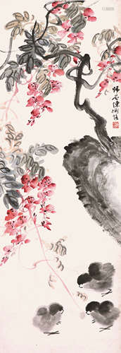 陈师曾 花卉 设色纸本立轴