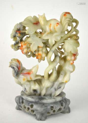 Chinese Carved Soapstone  Figural