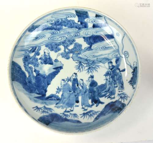 Chinese Blue & White Plate