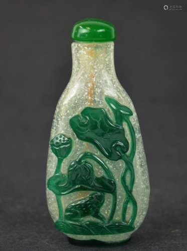 Chinese Peking Glass Snuff Bottle