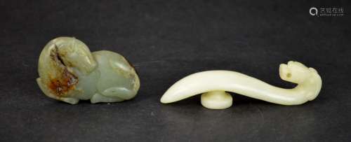 Two Chinese Carved Jade Pieces