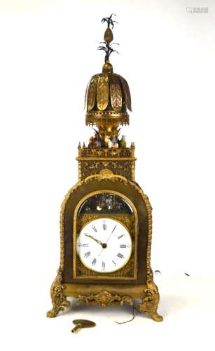 Rare Chinese Gilt Bronze Clock