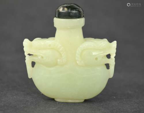 Chinese White Jade Snuff Bottle