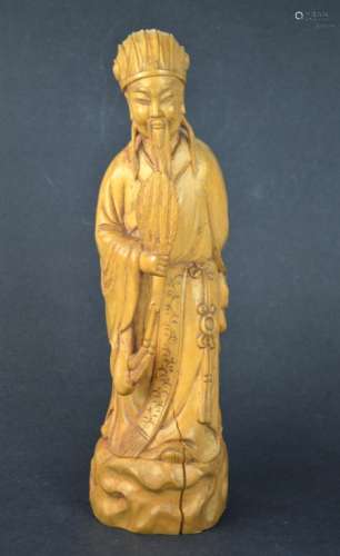 Chinese Wood Carving Figure