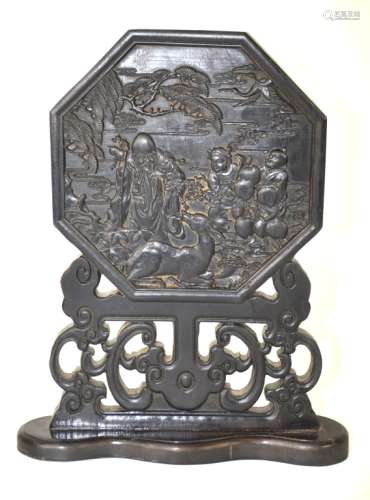 Chinese Carved Table Wood Screen