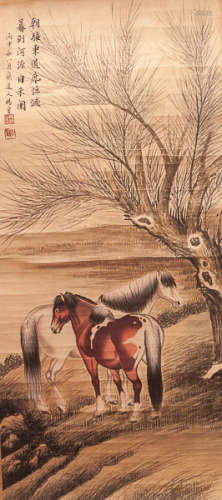 Chinese Scroll Painting:Horse