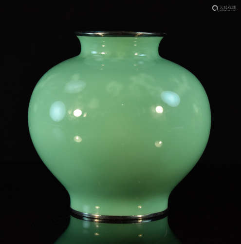 Japanese Cloisonné Vase by Ando Jubei