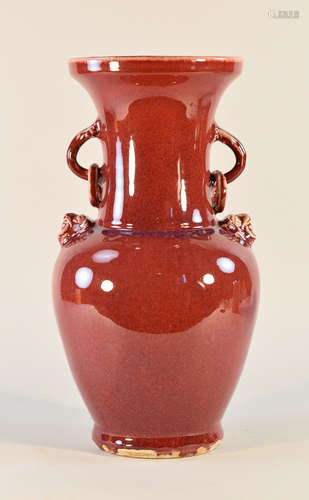 Chinese Red Porcelain Vase