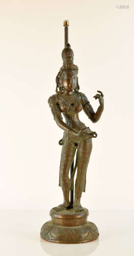 Indian Bronze Shiva in Standing Form 17/18th cen