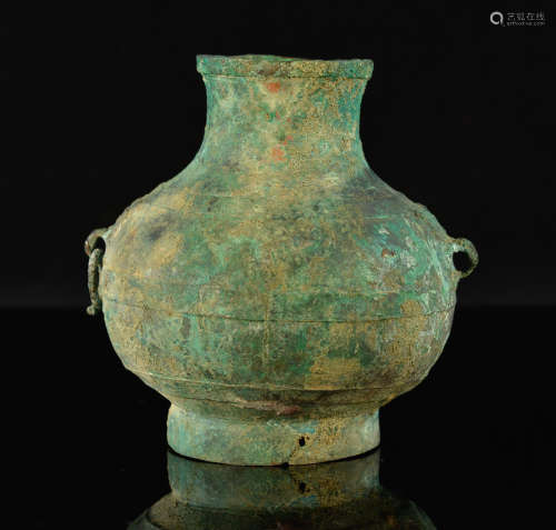 Chinese Bronze Round Vase