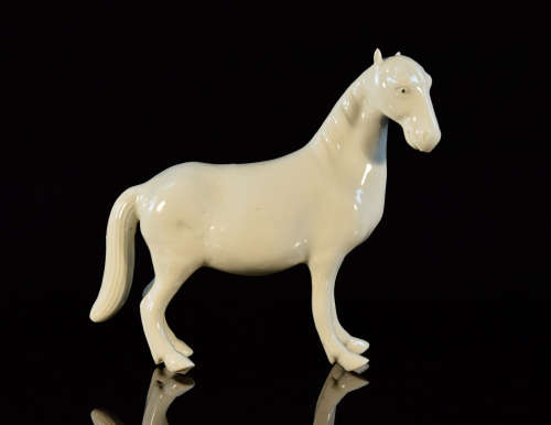 Chinese Blanc de Chine Porcelain Horse