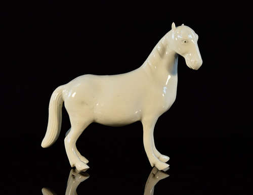 Chinese Blanc de Chine Porcelain Horse