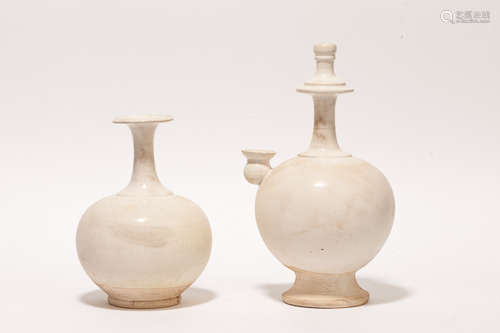 Group Chinese Song Dynasty Antique Huozhou Ware Pottery Ewer南宋 霍州窯 壶一组