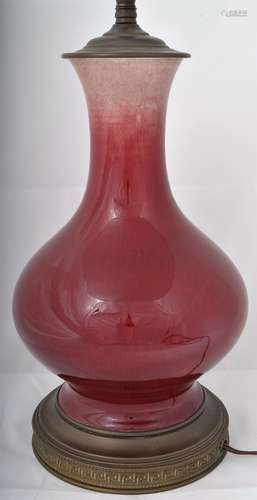 Porcelain vase. China. 19th century. Sang de Boeuf glaze.