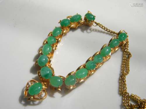 GIA Certified Green Jadeite Necklace