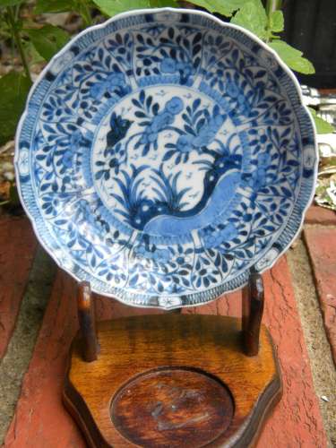 Antique Chinese Blue and White Kangxi Period Dish