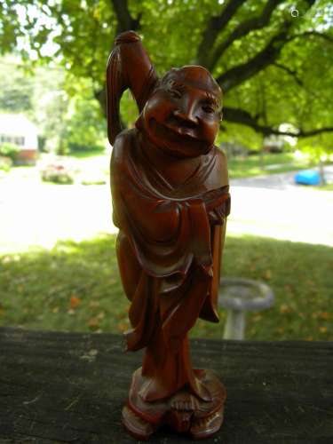 Antique Carved Huangyang Taoism Statue