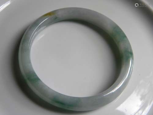 Natural Grade A Icy Green Jadeite Bangle Bracelet