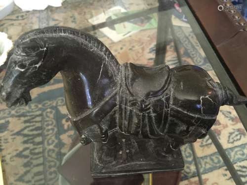 Vintage Chinese Stone Horse Statue