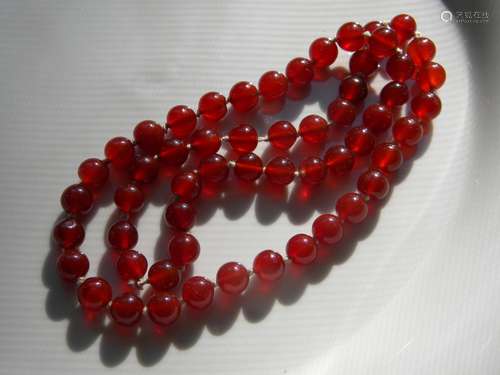 Antique Red Carnelian Necklace