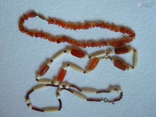 Three Carnelian Necklaces