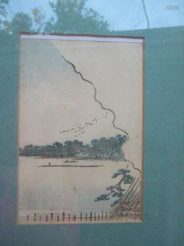 Antique Chinese Painting Framed