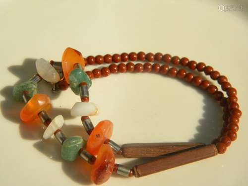Vintage Chinese Natural Stone Necklace